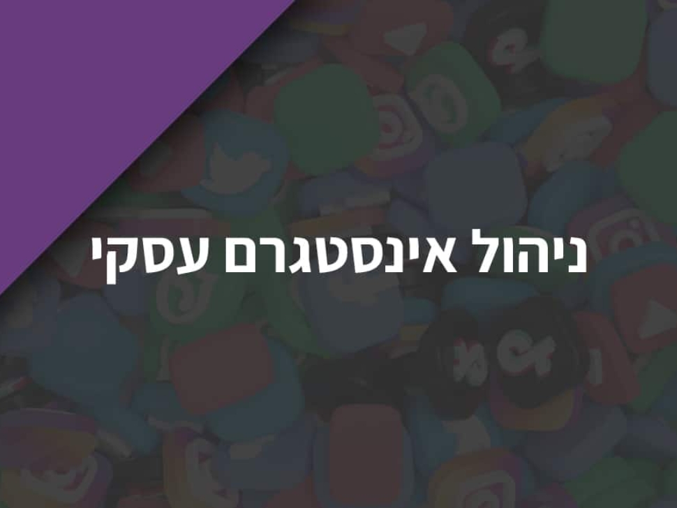 ניהול אינסטגרם עסקי